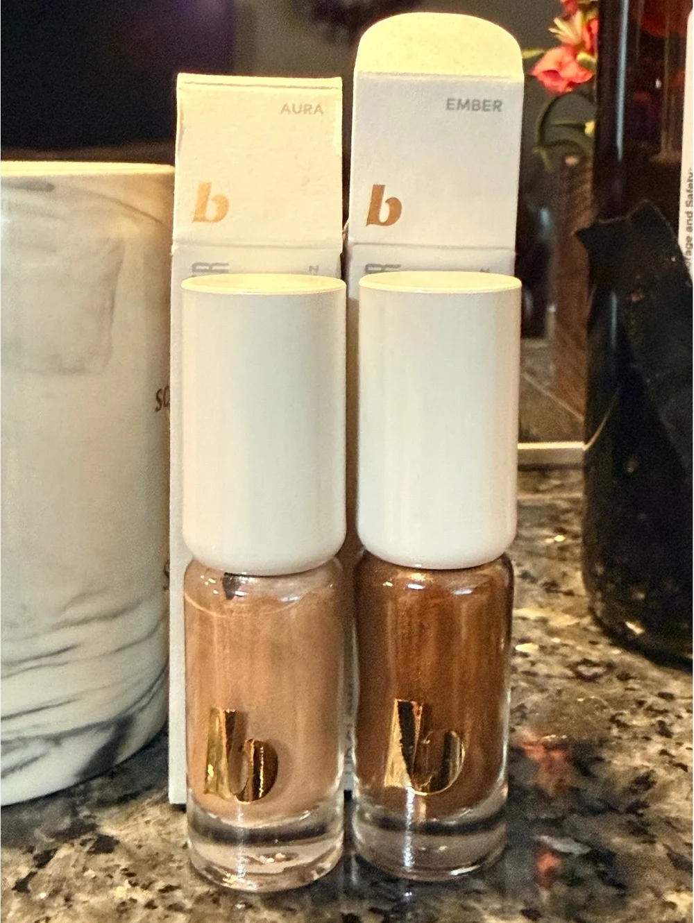 Beautycounter Lip Glow Creme in Aura and Ember Shades
